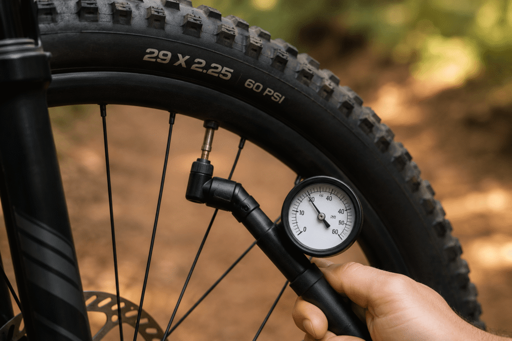 Descubra a calibragem ideal para o seu peso, terreno, tipo de pneu e estilo de pedal